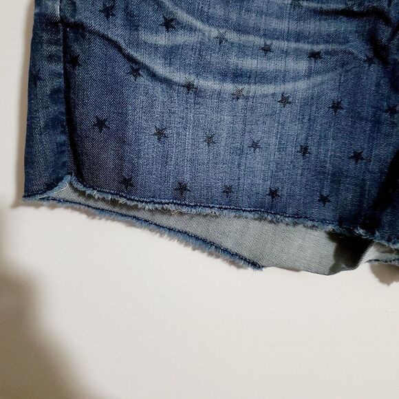 Buffalo by David Bitton Star Print Jean Shorts - Picture 5 of 7